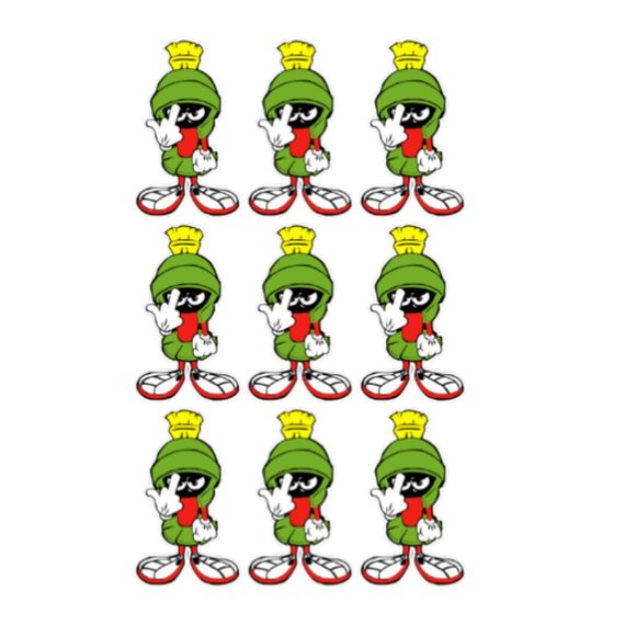 MARVIN THE MARTIAN LAMINATED VINYL STICKERS #201 - Picture 1 of 1